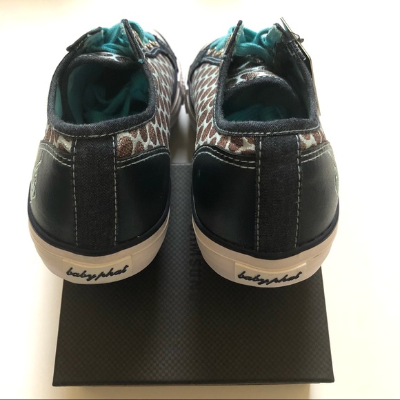 New Baby Phat Polka Dot Lace-Up Sneakers - Picture 6 of 9